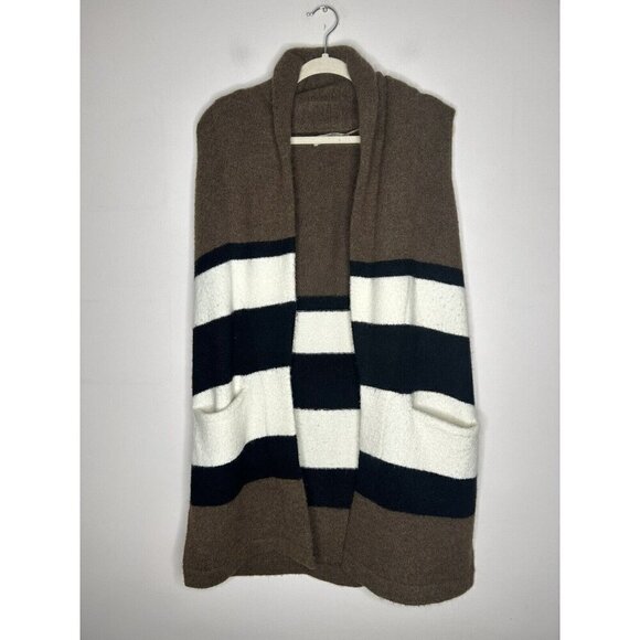 Loft Wool Alpaca Blend Sleeveless Sweater Vest Size XS/S Knitted Open Front - Picture 2 of 10